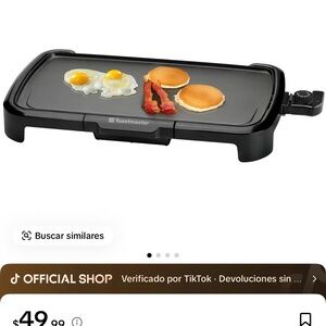 Toastmaster Black Non-Stick Electric Griddle